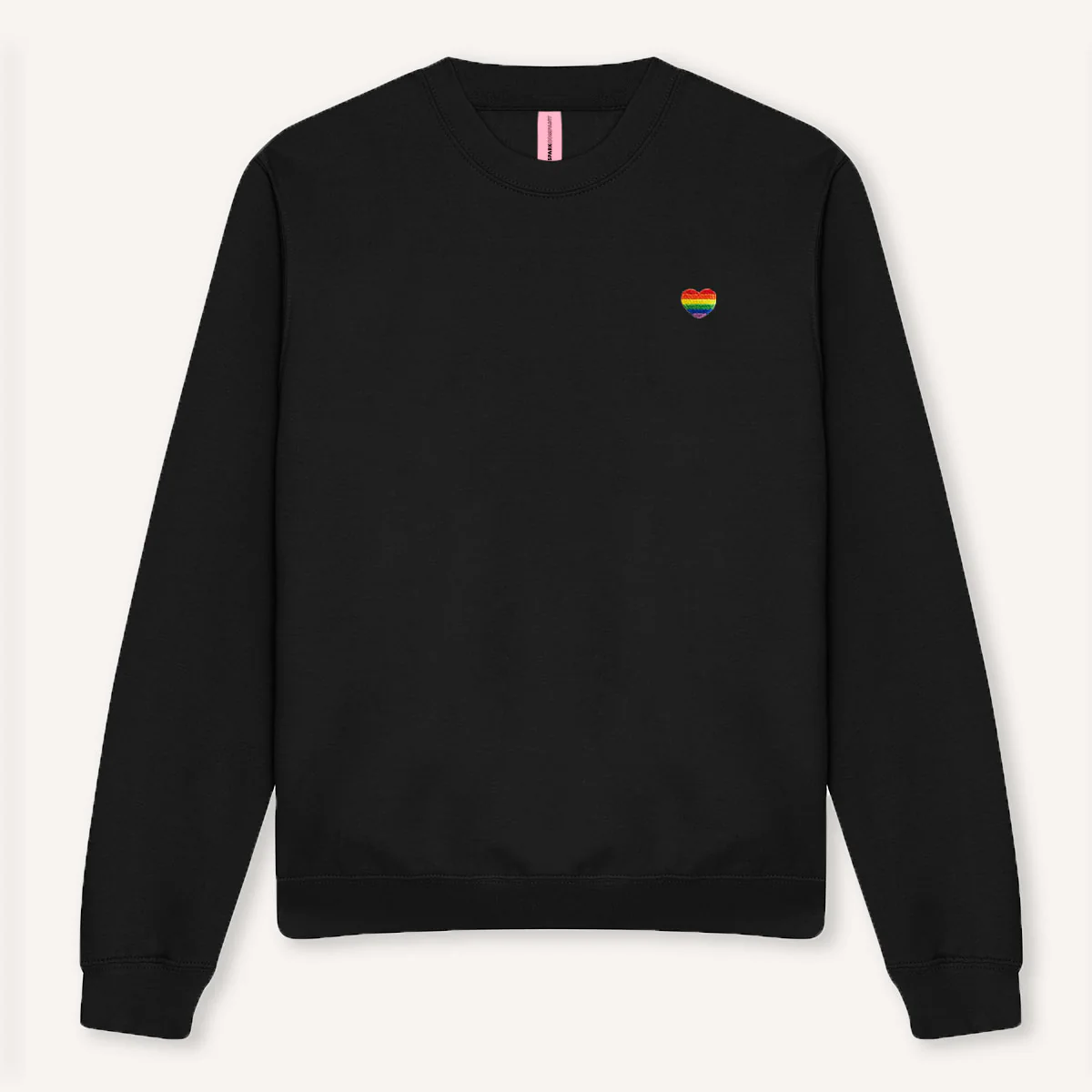 Rainbow Heart Embroidery Detail Sweatshirt - Image 3