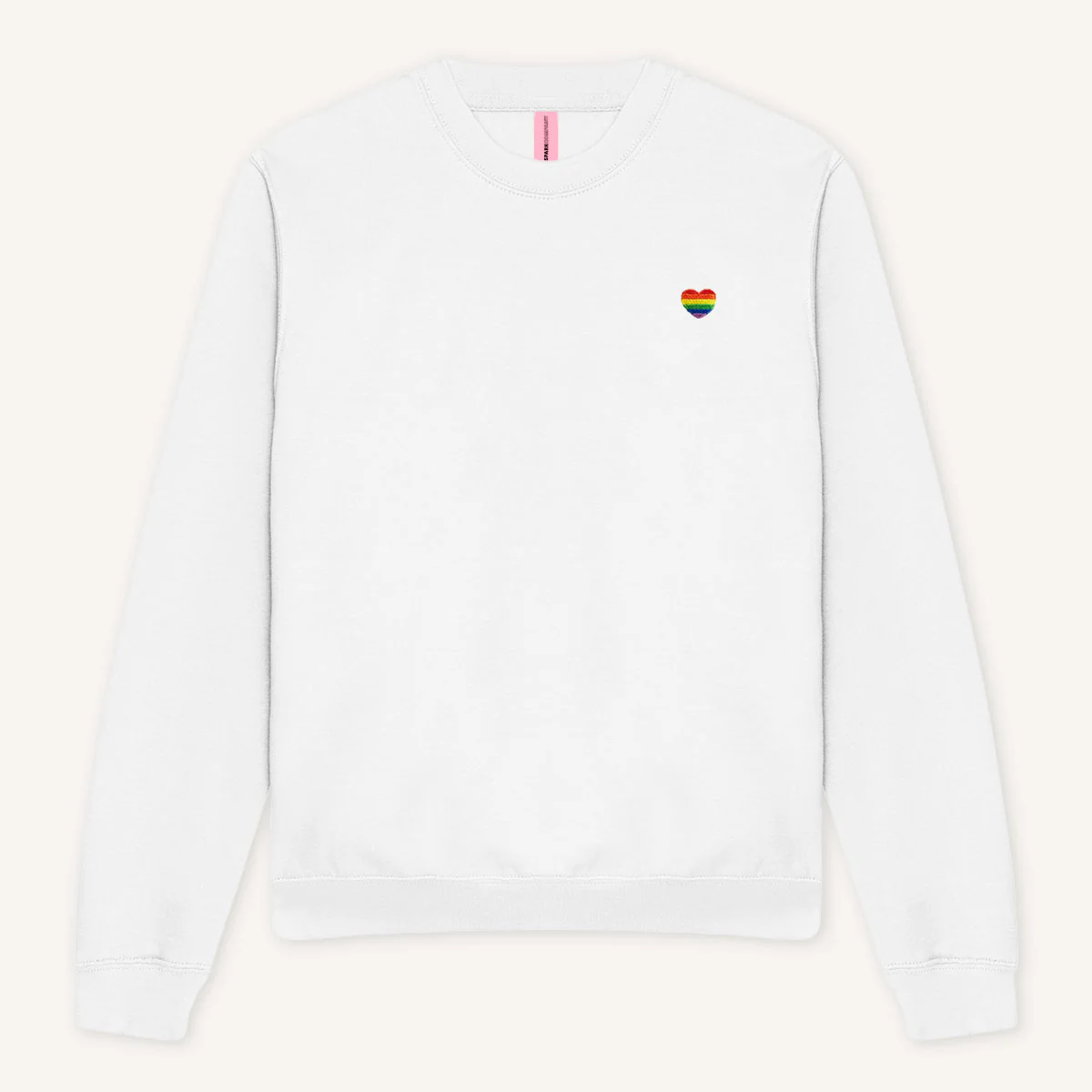 Rainbow Heart Embroidery Detail Sweatshirt - Image 4