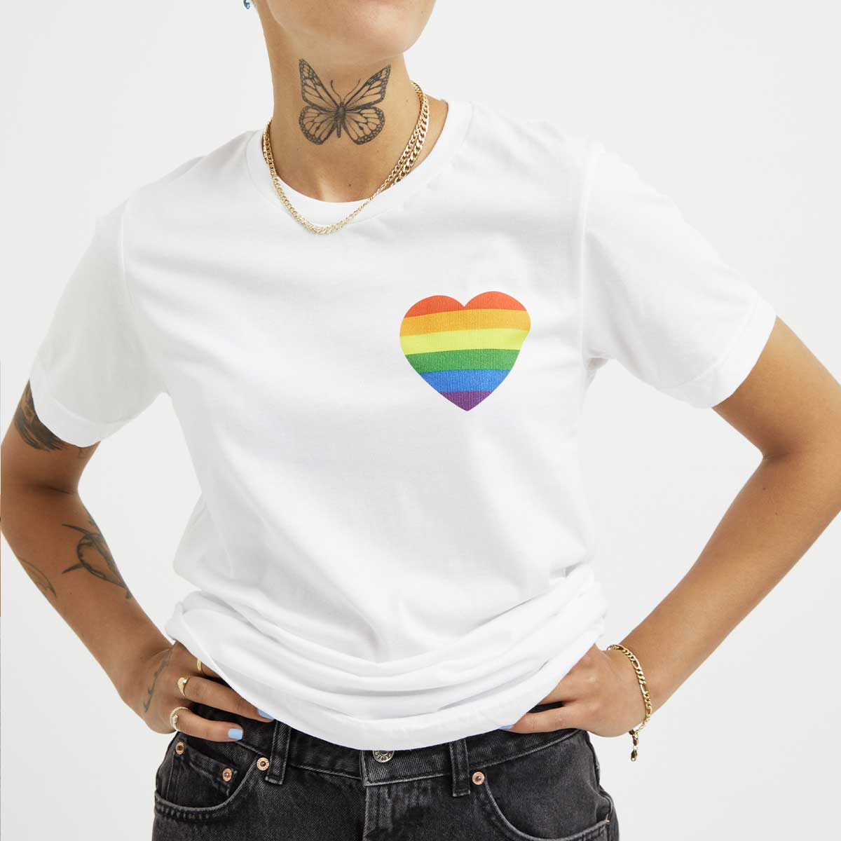 Rainbow Heart T-Shirt - Image 2