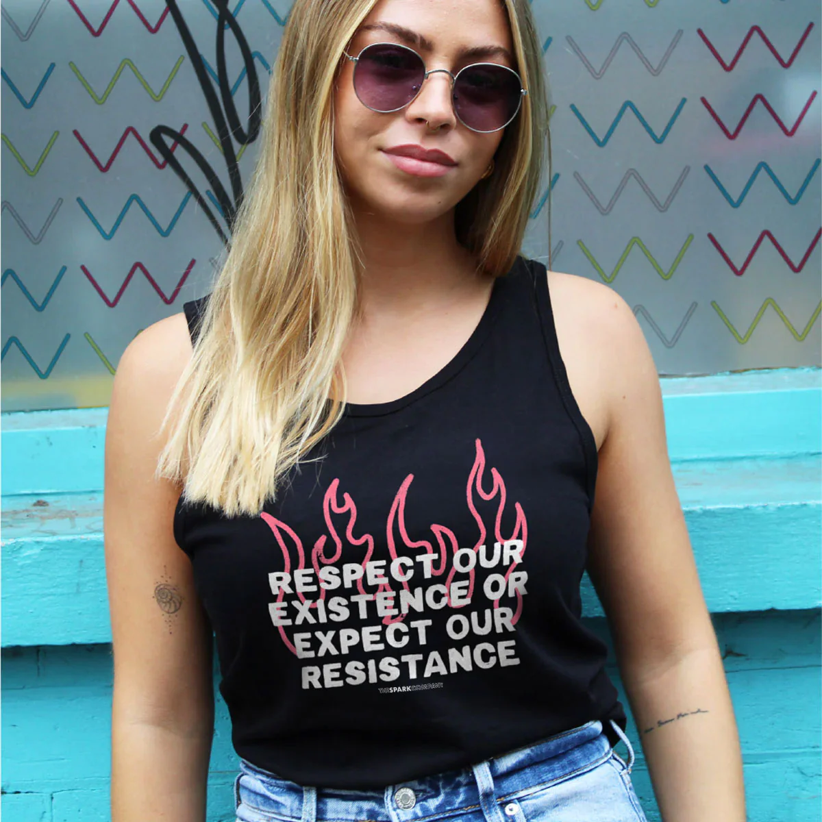 Respect Our Existence Or Expect Our Resistance Tank Top - Image 2
