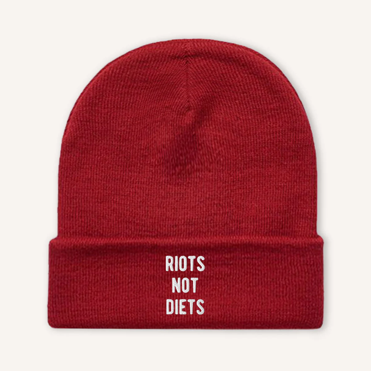 Riots Not Diets Beanie Hat - Image 4