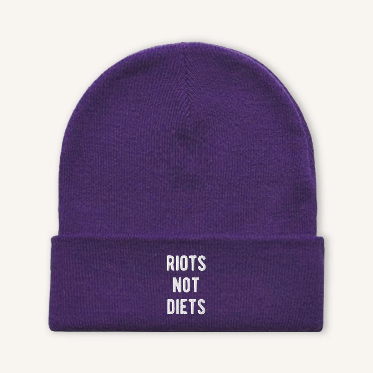 Riots Not Diets Beanie Hat - Image 5