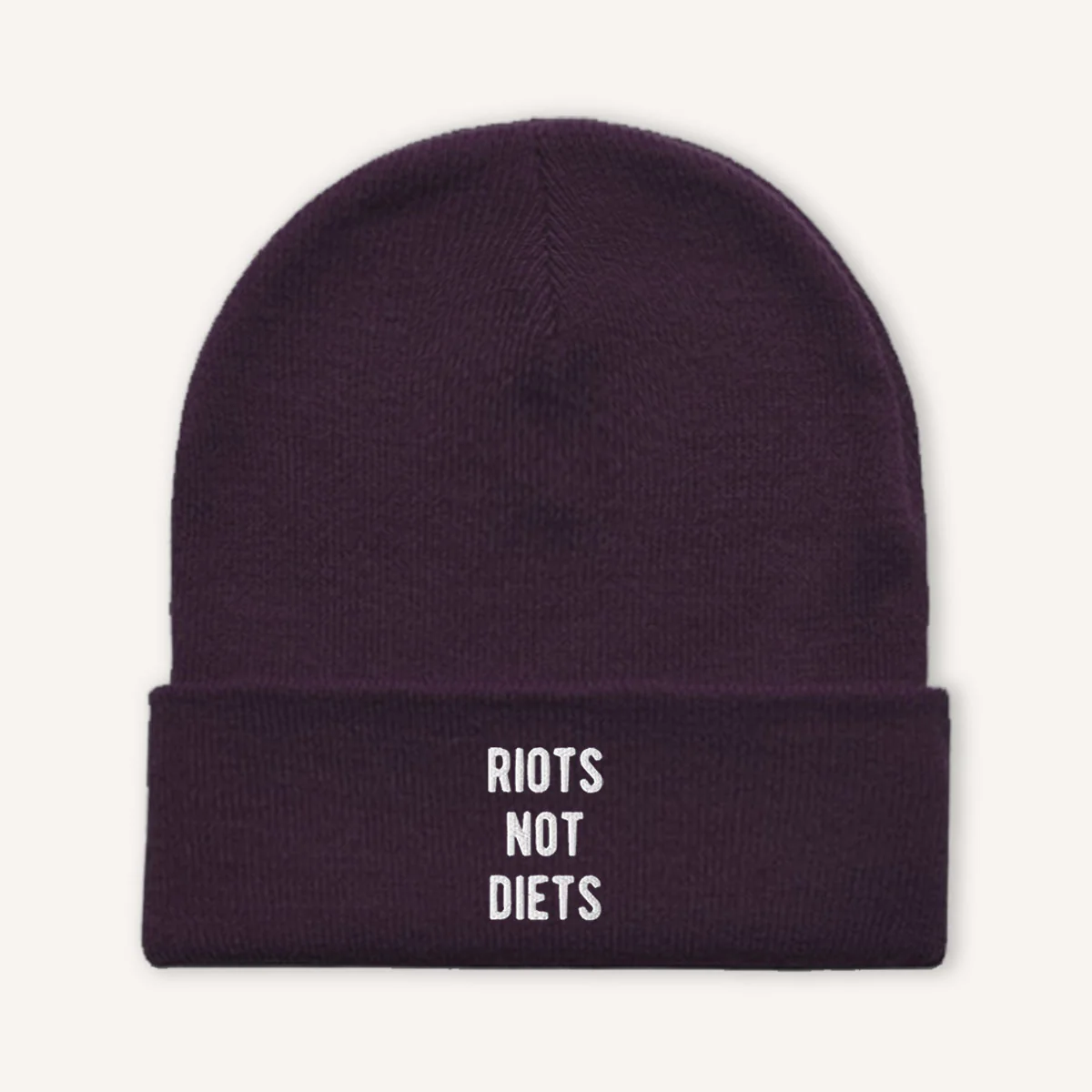 Riots Not Diets Beanie Hat - Image 6
