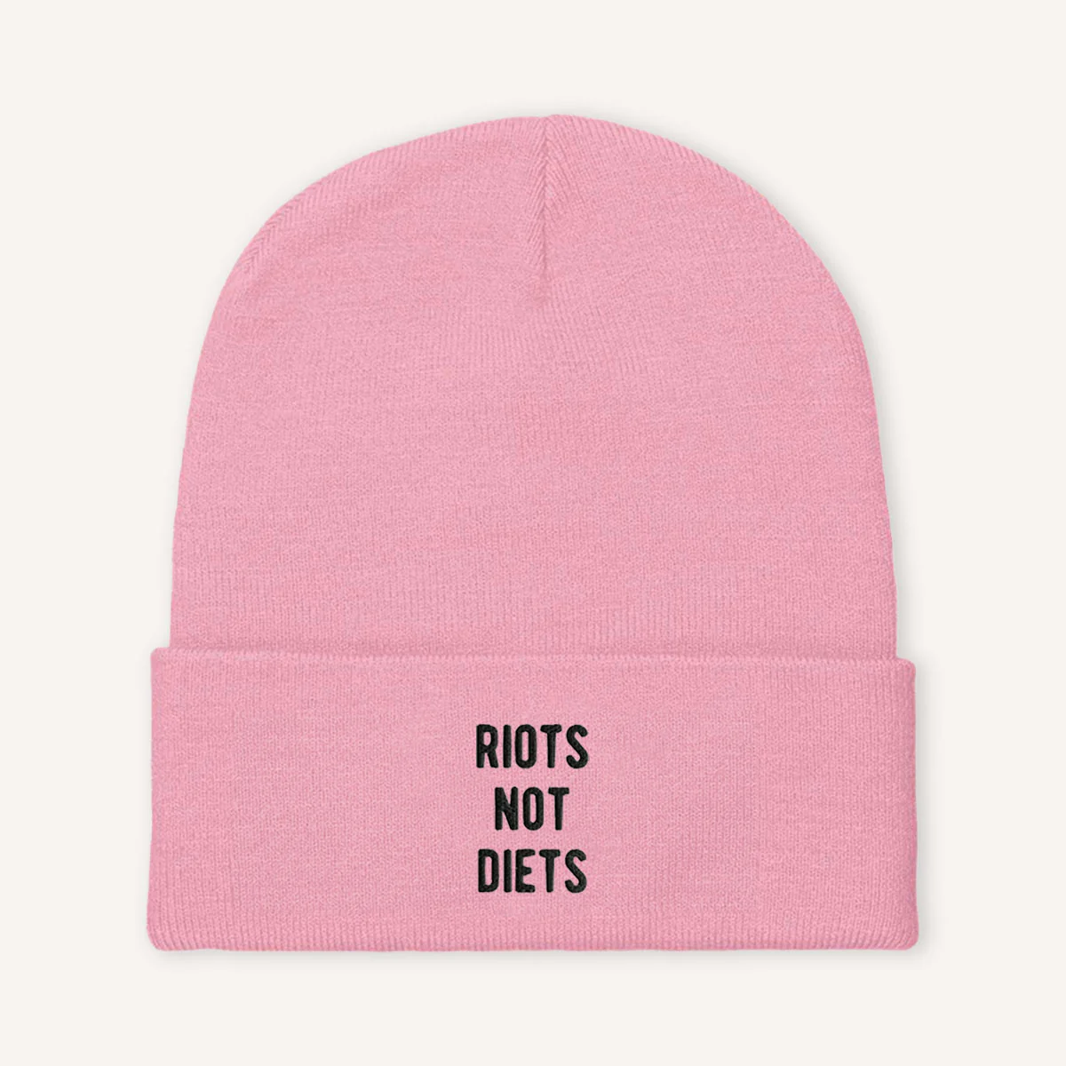Riots Not Diets Beanie Hat - Image 7