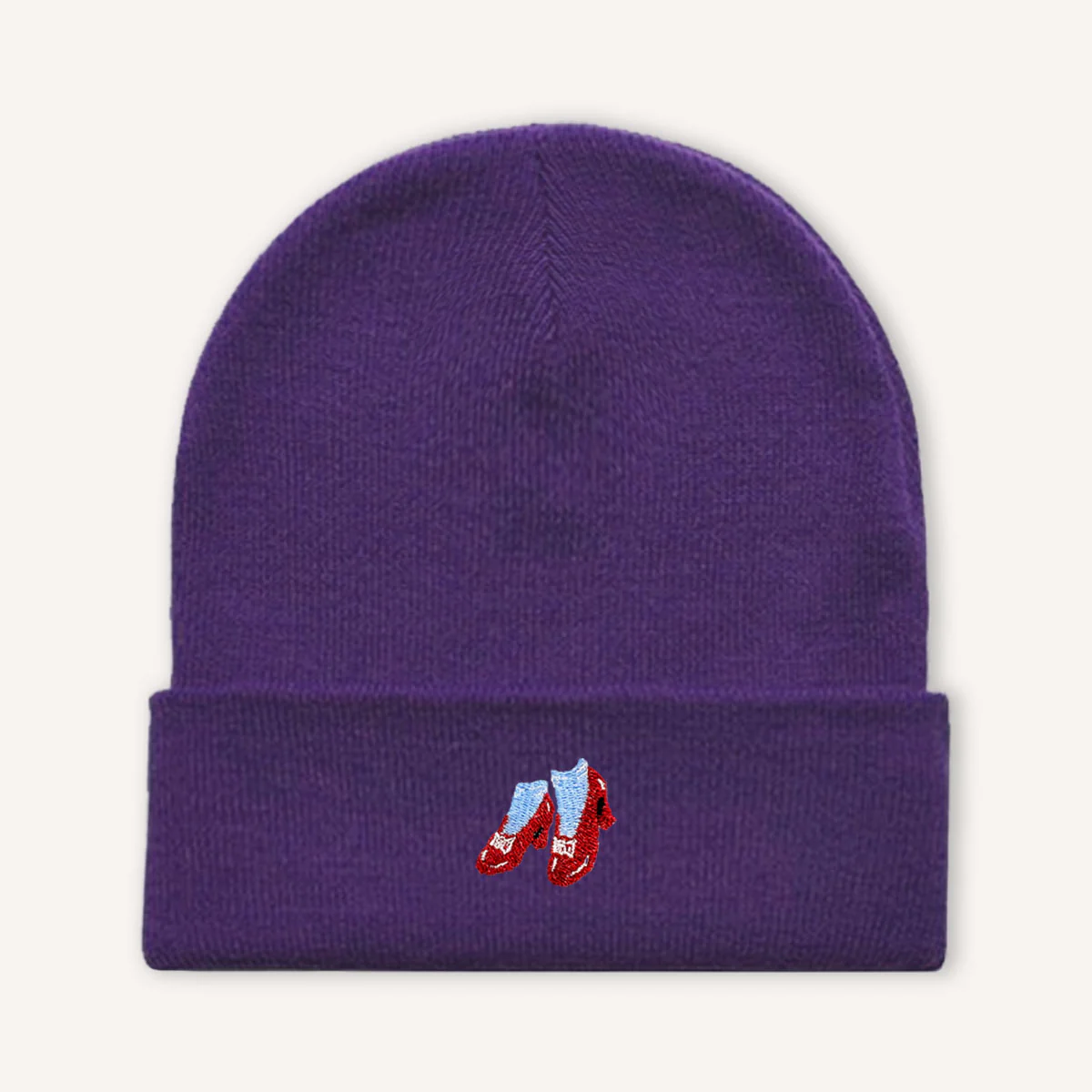 Ruby Slippers Embroidered Beanie Hat - Image 4