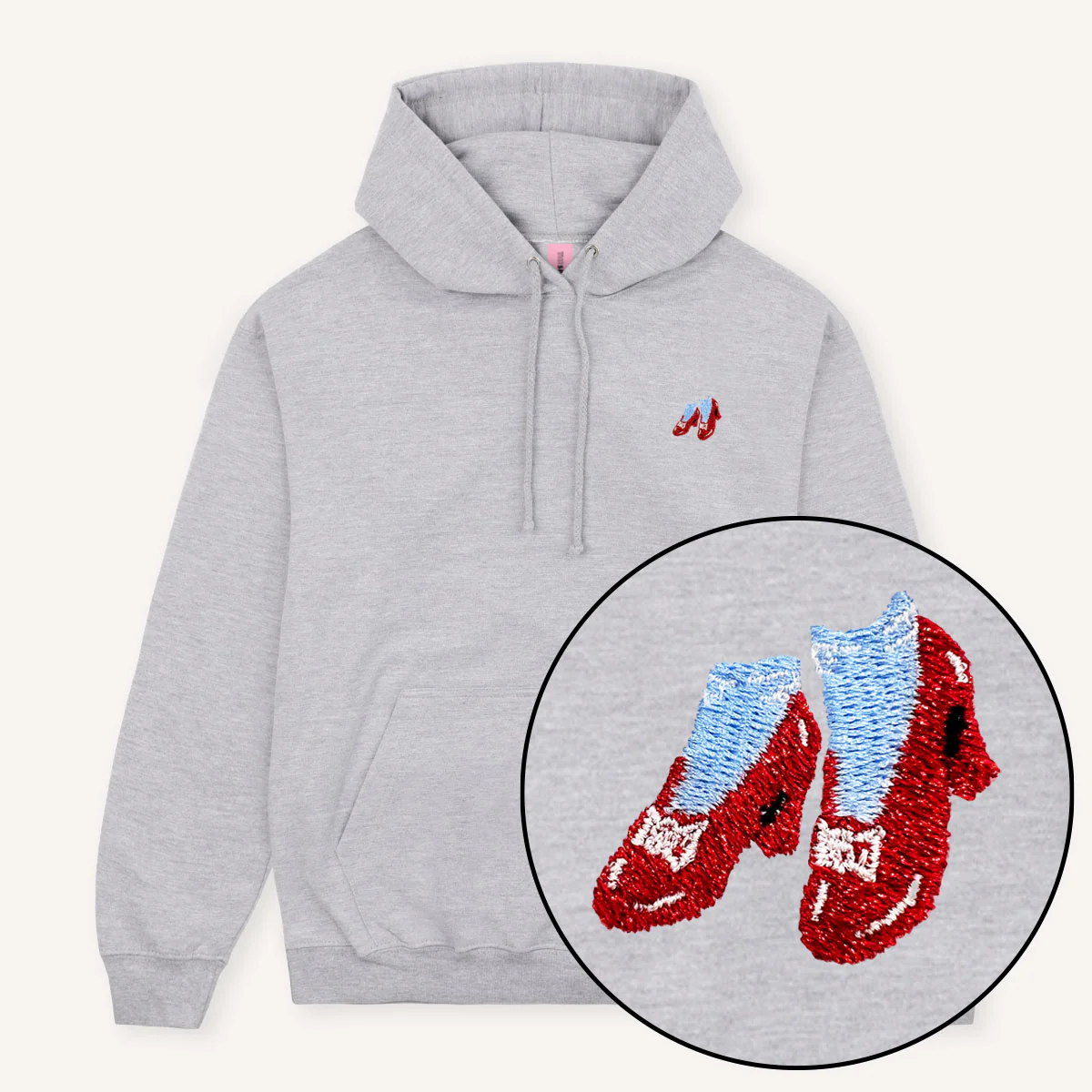 Ruby Slippers Embroidered Hoodie - Image 5