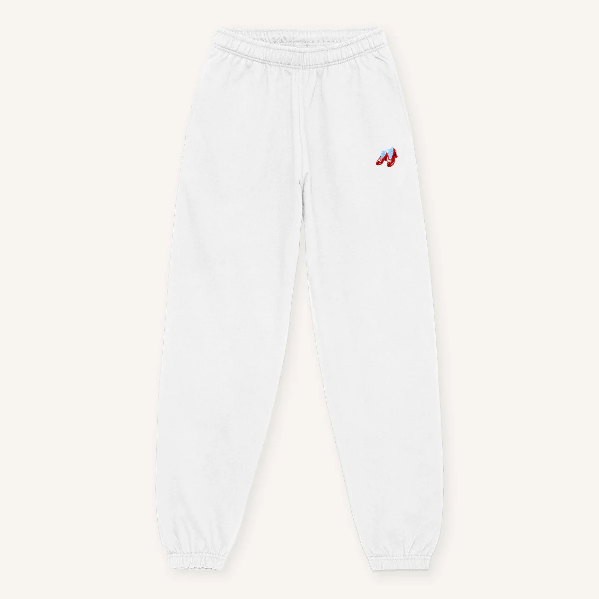 Ruby Slippers Embroidery Detail Joggers - Image 3