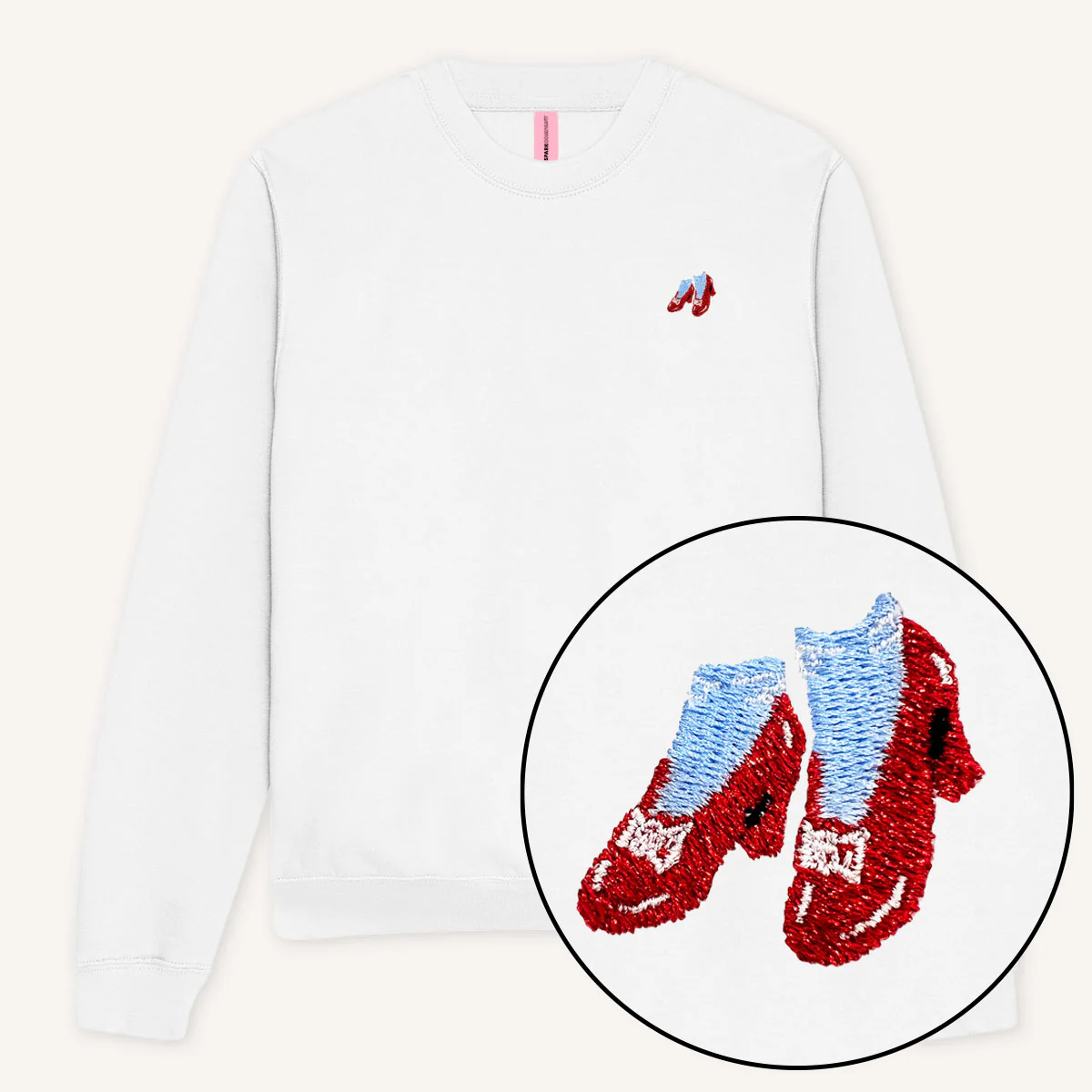 Ruby Slippers Embroidery Detail Sweatshirt
