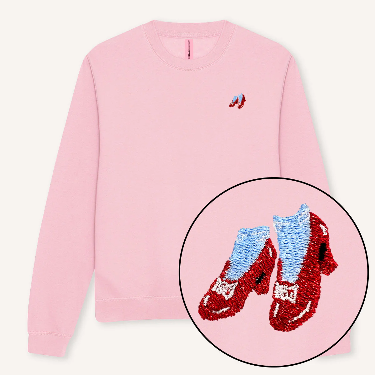 Ruby Slippers Embroidery Detail Sweatshirt - Image 3