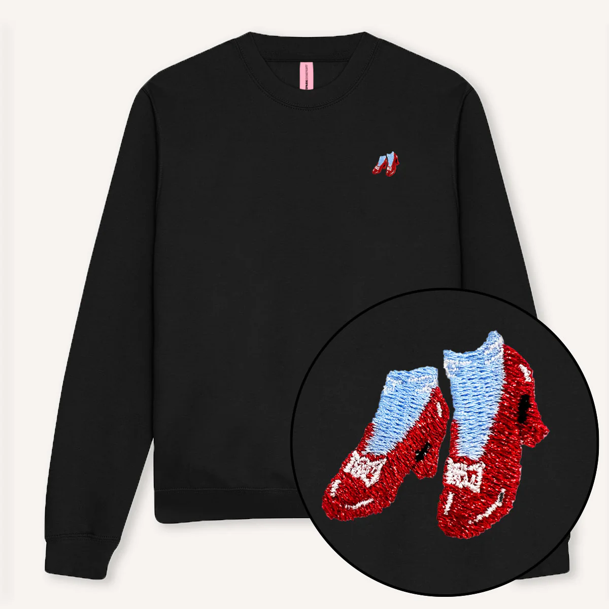 Ruby Slippers Embroidery Detail Sweatshirt - Image 2