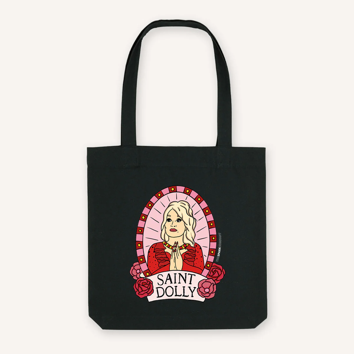 Saint Dolly Strong As Hell Tote Bag - Image 2