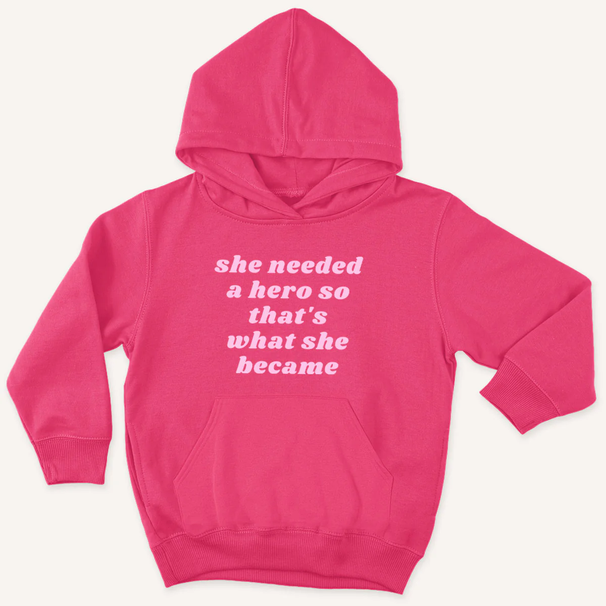 She Needed A Hero Kids Hoodie - Image 2