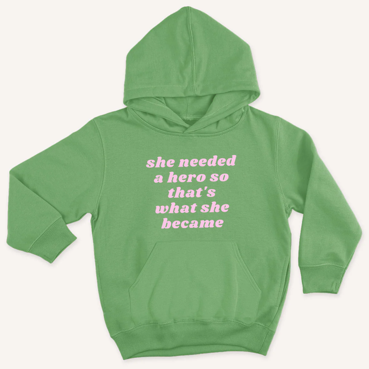 She Needed A Hero Kids Hoodie - Image 3