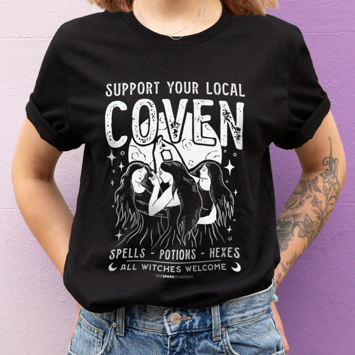 Support Your Local Coven T-Shirt - Image 2