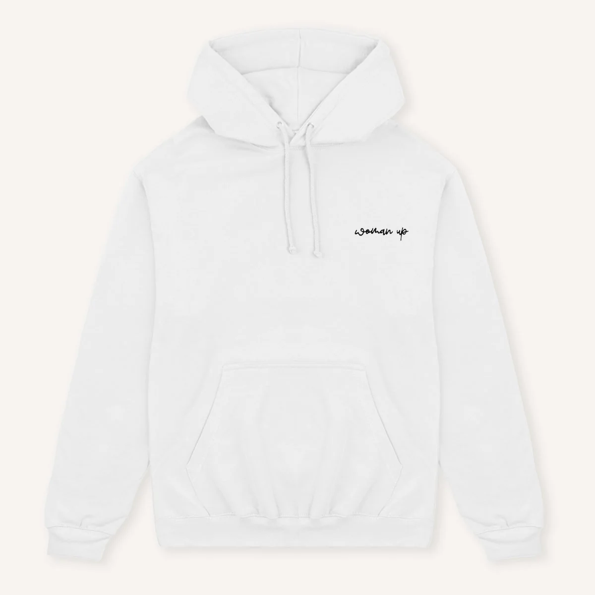 Woman Up Embroidery Detail Hoodie - Image 4