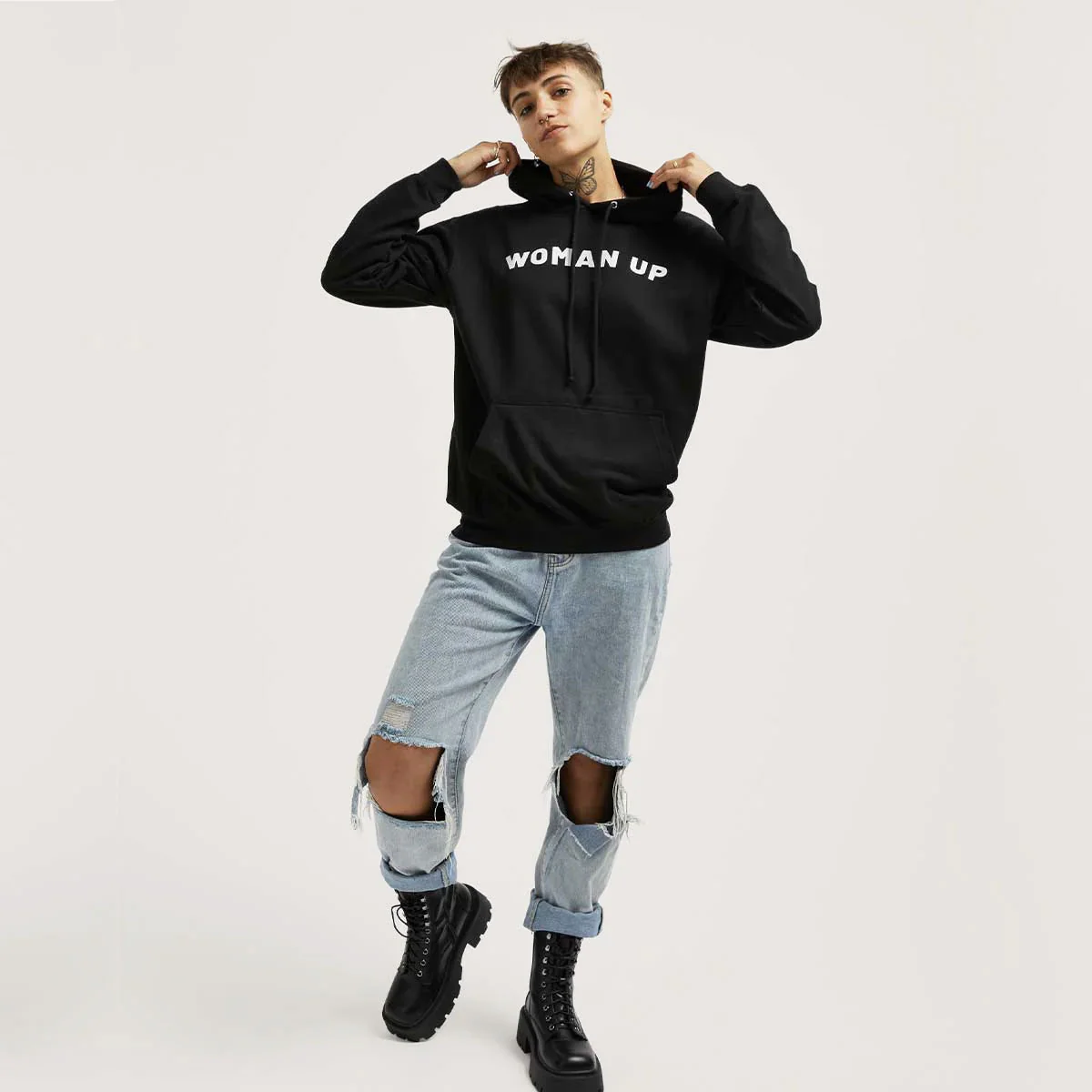 Woman Up Hoodie - Image 2